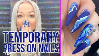How to Design Your Own Press On Nails | Doing my own nails