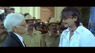 ಇಂದ್ರನ ಹಿಡಿಯೋದಕ್ಕೆ ನೂರಾರು ಪೊಲೀಸ್ ಬೇಕಾ ? Indra Movie Climax Scene | Darshan Kannada Movies