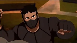 Young Justice Superboy vs Baron Bedlam