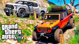 ОФФРОАД TOYOTA TUNDRA vs JEEP GLADIATOR НА БЕЗДОРОЖЬЕ ! РЕАЛЬНАЯ ЖИЗНЬ В GTA 5 ⚡ГАРВИН