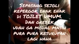 Viral pasangan mesum di toilet | Ceweknya pura pura kesurupan agar tidak diamuk masa