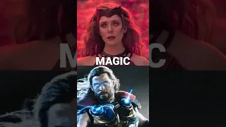 THOR VS SCARLET WITCH 🔥 EPIC DEATH BATTLE 🥵 #shorts #thor #wanda #deathbattle #comparison