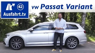 2016 Volkswagen VW Passat Variant 4MOTION - Fahrbericht der Probefahrt, Test, Review