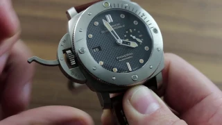 Panerai Luminor Submersible 1950 Left Handed 3 Days Automatic Titanio PAM 569 Showcase Review