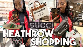 Luxury Shopping at Heathrow Airport - Terminal 2! | Gucci, Burberry, Harrods etc