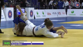 52 kg Амхадова М Русакова Д 09 11 2018 Т3 Первенство России среди юношей и девушек до 18 лет, ТЮМЕНЬ