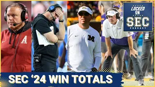 2024 SEC Over/Under Win Totals Released, Alabama Finalizes Coaching Staff, Mizzou Loses QB to Injury