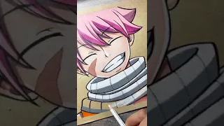 Drawing Natsu Dragneel | Fairy Tail  | Prisma Art #Shorts