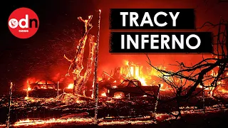 Wildfires Tear Through California Grassland Near City of Tracy