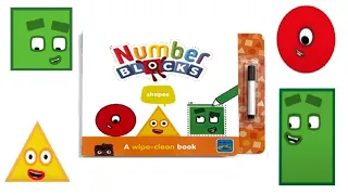 Numberblocks Wipe Clean Activity Book of Shapes! Let's Learn with Numberblocks Flatland Shapes!