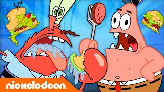 Everyone BUT SpongeBob Cooking Krabby Patties For 20 Minutes 🤔🍔 | Nickelodeon Cartoon Universe