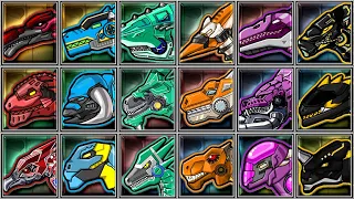 Dino Robot Corps - 18 Dinosaurs - Baryonyx/Spinosaurus/Shark/Mosasaurus/Parasau/Stegosaur/Allosaurus