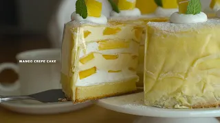 Mango Crepe Cake | Honeykki 꿀키