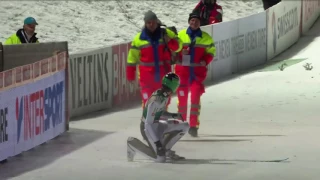 Peter Prevc - 126,5 m - Crash - Engelberg 2016