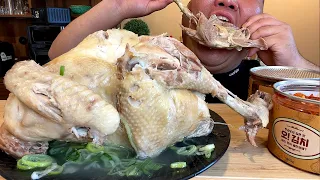 ' 슈 퍼 장 닭 ' 태어나서 먹은 닭 중 가장 큰 닭 먹방 MUKBANG