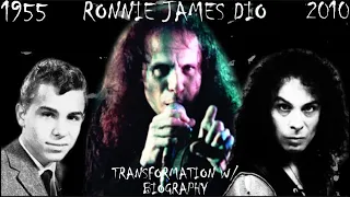 RONNIE JAMES DIO FACE TRANSFORMATION W/BIOGRAPHY