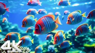 Aquarium 4K VIDEO ULTRA HD - Colorful Marine Life - Soothing Aquarium Relaxation