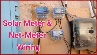 Solar Meter & Net Meter Connection | On Grid Solar System Installation | Solar Meter Wiring