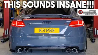 AUDI TT CUSTOM VALVED QUAD EXHAUST SYSTEM... SOUNDS INSANE!!!🔥