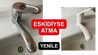 Eskiyen lavabo bataryasını atmayın yenileyin 🔧 Geri dönüşüm fikirleri | Lavabo batarya | Musluk