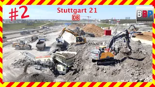 Caterpillar 972M, 325F, Volvo EC300E, MAN, Mercedes,... Stuttgart 21, PFA 1.3a, 20.04.2022. #2