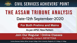 CSAP_The Assam Tribune Analysis_12-09-2020