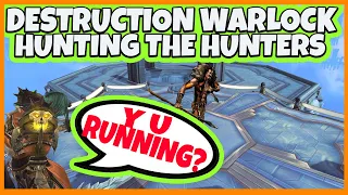 Destruction Warlock Hunting Down The Hunters - Deleting Enemies in Arenas Ranked 2v2 - Shadowlands