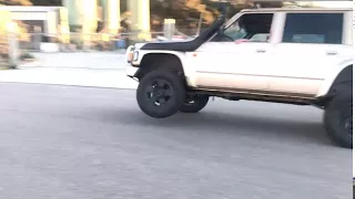 RB25DET NEO Nissan Patrol does a wheelie!!