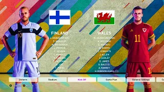 eFootball PES 2020 | UEFA Nations League -  Finland vs Wales | Gameplay (PC,Xbox One,PS4)