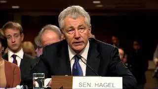 Chuck Hagel Defends Record at Confirmation Hearing