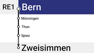 BLS Ansagen » RE1/R11 Bern — Spiez — Zweisimmen | SLBahnen