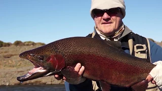 Fishing Jurassic Lake, Strobel, Patagonia Argentina