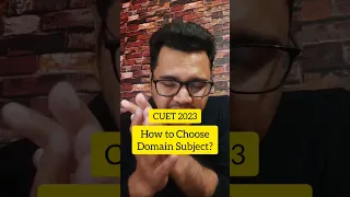 How to Choose Domain Subject in CUET (DU) | CUET 2023 Domain Subject Selection Process | #shorts