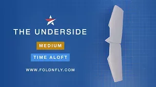 ✈ A Stable Paper Airplane that Flies for a Long Time - The Underside - Fold 'N Fly