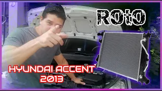 👉👉👉¿Como QUITAR el radiador  A HYUNDAI ACCENT 2013 🔧 [ FACIL ] ✌️