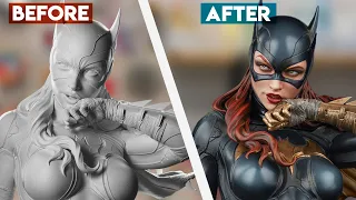 Painting a HUGE $700 Batgirl Statue 🤯