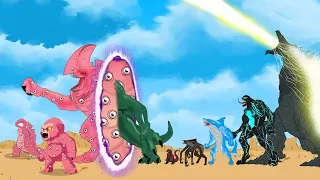 GODZILLA, KONG,  VENOM, SHARK: The mystery of the thousand-eyed monster? - FUNNY CARTOON