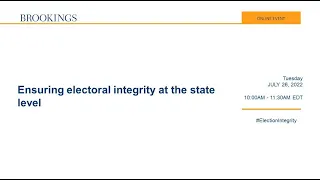 Ensuring electoral integrity at the state level