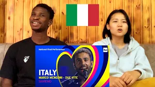 [EUROVISION 2023] | HER FIRST REACTION TO Italy's 🇮🇹 SONG | Marco Mengoni - Due Vite |