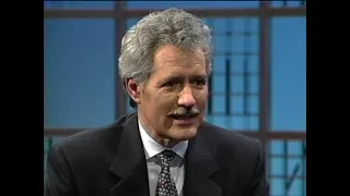 Alex Trebek 1994 Interview on Jeopardy set