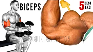 5 BEST BICEPS WORKOUT  WITH DUMBBELLS ONLY AT  HOME OR AT GYM