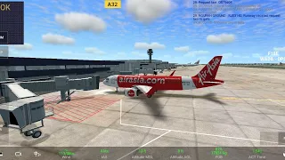 RFS - Real Flight Simulator: Jakarta (CGK) - Denpasar (DPS). Airbus A320 neo, Air Asia.