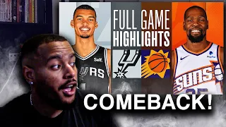 WHAT JUST HAPPENED?! San Antonio Spurs vs Phoenix Suns Full Game Highlights REACTION