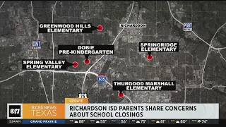 Richardson ISD parents share concerns about schools closing