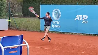 Dominic Thiem Forehand practice after his Round 1 Win at the BMW Open Munich 2023