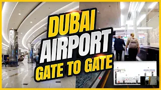 Dubai International Airport DXB Terminal 3 Walkthrough Gate A14 to C21, Transfer and Transit Guide