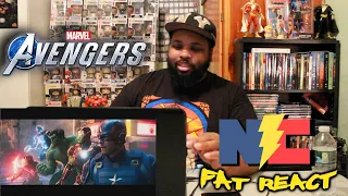 Marvel's Avengers Official Cinematic Trailer REACTION!!! -The Fat REACT!