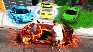 Collecting SECRET ELEMENTAL CARS in GTA 5!