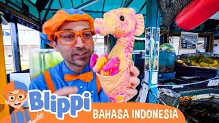 Belajar Tentang Hewan Bawah Air Dengan Blippi | Blippi Bahasa Indonesia - Video Anak-Anak