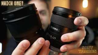 Sony 20mm vs Tamron 17 28mm on Sony A7C Full Frame Camera